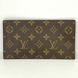 【5A31】1円スタート LOUIS VUITTON / 834 ルイヴィトン モノグラム ポルト シェキエ ダブル 二つ折り 長財布 ウォレット ブラウン 