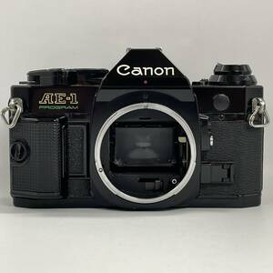 【5K154】1円スタート Canon AE-1 PROGRAM キャノン プログラム ブラックボディ フィルムカメラ 一眼レフカメラ