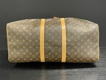 【4A46】1円スタート LOUIS VUITTON / FL1020 ルイヴィトン モノグラム キーポール 55 ボストンバッグ 旅行かばん ハンドバッグ カデナ付き_画像9