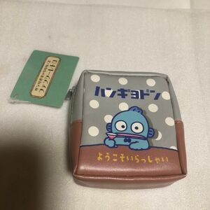 タグ付き　ハンギョドン　箱型ミニポーチ キャラクター ファンシーレトロ