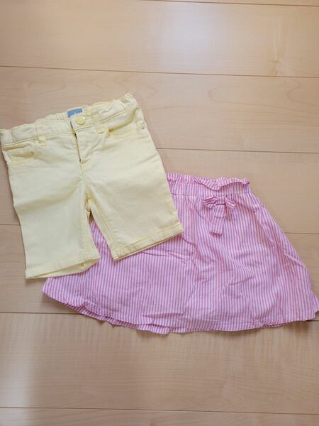 2枚セット売り　ショートパンツ　babygap　キュロットスカート　ビタミンカラー　100サイズ　 