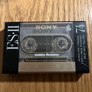 新品 未開封 SONY カセットテープ ハイポジ Type II es-Ⅱ74 ソニー 往復74分