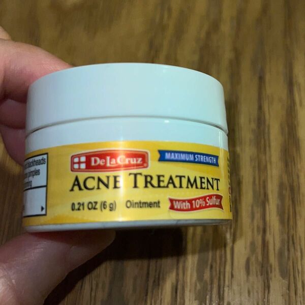 DeLaCruz Acne Treatment Ointment 硫黄10%配合成分6g ニキビ にきび治療 フェイスクリーム面皰