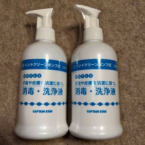 日本製 キャプテンスタッグ 280ml×2本 アウトドア 災害 消毒 除菌 水なし手洗い洗浄液 キャンプ 人気