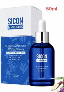 MITOMO 日本製 SICON シコン３種ヒアルロン酸 美容液 50ml ヒアルロン酸 ドクダミ コラーゲン ツヤ肌 シワ対策 