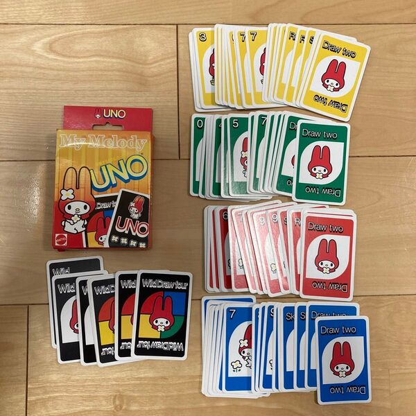 マイメロディ UNO カードゲーム 平成 レトロ ウノ サンリオ 希少 廃盤レア カードゲーム ヴィンテージ Sanrio