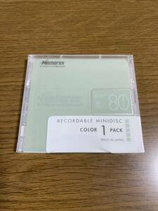 新品 未開封 MD Memorex 80分 1枚 MD 80SG-1PG 当時物 レア 廃盤 ミニディスク MDディスク mini disc メモレックス レトロ メムテック