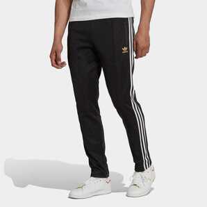 アディダスオリジナルス ベッケンバウアー トラックパンツ ジャージ ストリート HK7403 BECKENBAUER TRACK PANTS BLACK × WHITE 2XL