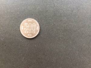 ** Showa era 60 year 500 jpy white copper coin 
