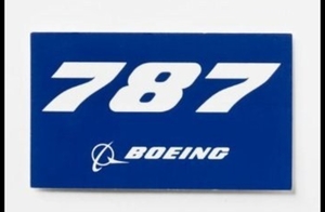 ★★新品★★　ボーイング BOEING 737 ・ 747 ・ 757 ・ 767 ・ 777 ・ 787 ブルー ステッカー １枚　複数枚同時購入も可能です！