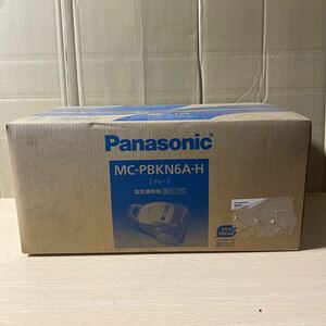 未使用 Panasonic パナソニック MC-PBKN6A-H 電気掃除機 紙パック式 グレー 