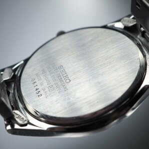 SEIKO セイコー SS ソーラー V181-0A10 シェル文字盤 シルバーカラー ローマンダイアル 3針 USED品 稼働品 メンズ 腕時計 「23095」の画像9