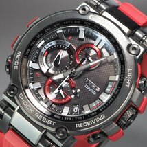 CASIO カシオ G-SHOCK MTG MTG-B1000B-1AJF SS/ラバー 赤 レッド ソーラー 箱 保 メンズ 腕時計「24076」_画像2