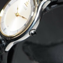 【ゴールドベゼル SEIKO CREDOR 当時価格10万5000円＋税】セイコー クレドール 8420-0150 SS K18YG QZ レディース 腕時計 「24001」_画像4