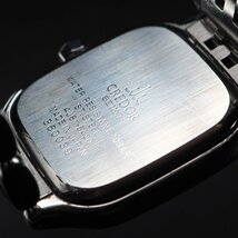 【電池交換済み】 SEIKO セイコーCREDOR クレドール 4J81-5A20 SS QZ スクエア シルバーカラー シンプル レディース 腕時計 「24049」_画像8