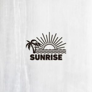 送料無料◆SUNRISE サンライズ カッティングステッカー◆ブラック｜10×7cm｜超防水 UVカット 屋外使用可【C088】