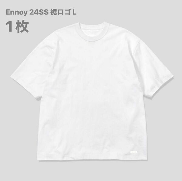 ENNOY 3PACK T-SHIRTS White 24SS 裾ロゴ