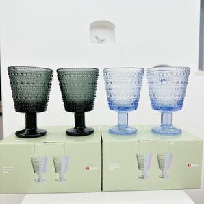 新品 イッタラ カステへルミ グレー ブルー ユニバーサルグラス タンブラー ペア グラス iittala 北欧食器