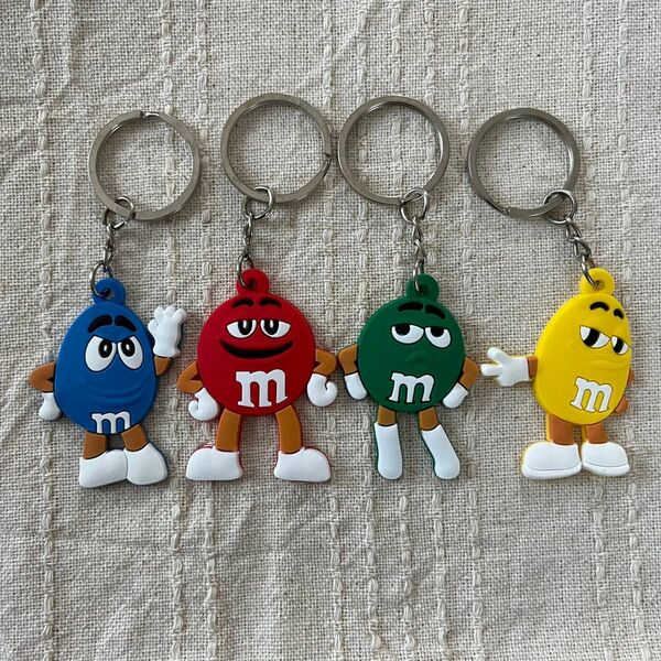 m&m's ラバーキーホルダー ラバスト キーホルダー ラバー m&m キーリング