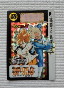 美品 カードダス　ドラゴンボールZ カード Ｎｏ．420　孫悟空＆ベジータ BANDAI 1992年 DRAGONBALL