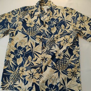 古着　Made In Hawaii Two Palms ハワイアンシャツ　半袖　 アロハシャツ　Мサイズ
