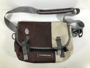 TIMBUK2tin back two DIS12 messenger bag shoulder bag size S Brown × ivory men's bag used 