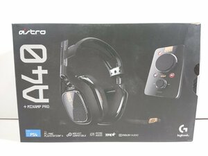 Astro アストロ ゲーミングヘッドセット PS4 対応 A40 TR-MAP Mix Amp Pro ブラック スタートガイド付き ヘッドホン PC MAC ユーズド