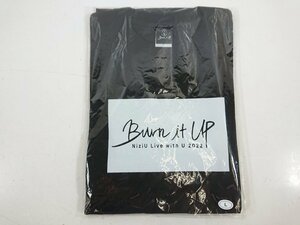 NiziU Live with U 2022 Burn it Up ロングTシャツ ブラック サイズ L ニジュー K-POP 韓国 アイドル グッズ 未開封