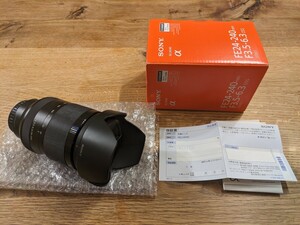 美品 SONY ソニー　FE 24-240mm F3.5-6.3 OSS SEL24240　未記入保証書付き フィルター付き