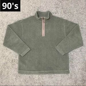 90~00s OLD GAPボアハーフジップarchiveヴィンテージy2k古着