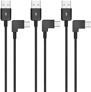 USB Type C ケーブル L字 0.2m 3本セット Suptopwxm 2A急速充電 USB C ケーブル USB2.0規