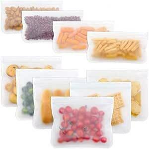 SAMZO 10 piece food storage sack silicon food preservation bag air-tigh seal food . warehouse durability fresh . bag repeated use possible 
