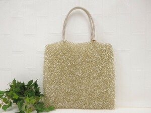 ANTEPRIMA Anteprima * wire * handbag * ivory Gold metal fittings * super-beauty goods * arm ..* shoulder ..* party bag *N8033