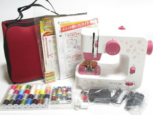 [my1 YS8781] Shop Japan магазин Japan NUETTAnetaNUE-01 compact электрический швейная машина кейс * приложен имеется рукоделие рукоделие шитье 