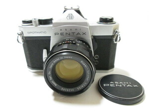 [my2 BY9233] ASAHI PENTAX アサヒ ペンタックス SPOTMATIC SP Super Takumar F1.8 55mm　一眼レフ　シャッター確認済