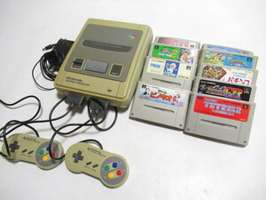 [my2 HN9169] SFC スーパーファミコン 本体 SHVC-001＋ ゲームソフト まとめ セット