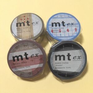 mt マスキングテープ　4巻　竹定規　定規