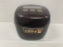 【A239】中古品　TIGER　タイガー　土鍋蓄熱コート釜　圧力IHジャー炊飯器　JPI-B100　ディープブラウンTP　1.0L　2020年製　動作確認済_画像1