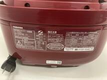 【A265】中古品　TOSHIBA　東芝　東芝真空IHジャー炊飯器　RC-10VRN　シャインレッド　1.0L　2019年製　動作確認済_画像10