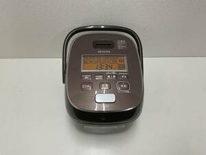 【A277】中古品 ZOJIRUSHI 象印 大火力＆高圧力 鉄器コート プラチナ厚釜 圧力IH炊飯ジャー NW-JC10 TAブラウン 1.0L 2020年製　動作確認済