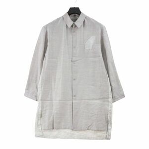 rikolekt リコレクト 15SS 切替 シャツ ワンピース グレー