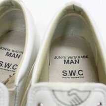 JUNYA WATANABE MAN × Stepney Workers Club 23SS Wネーム ステアムース スタッズ付き スニーカー 42(27cm) ホワイト_画像4