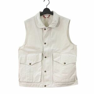 MANIFATTURA CECCARELLI マニファッツュラ・チェッカレッリ Alligator Vest ベスト 38 オフホワイト