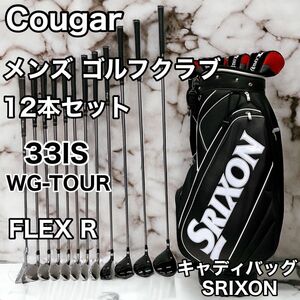 Cougar クーガー メンズ ゴルフクラブ 12本 セット 33IS WG-TOUR FLEX R 初心者おすすめ