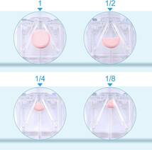 クリア Opret 薬カッター ピルカッター 錠剤カッター 半割 切りやすい 携帯用 薬 カッター クリア_画像6