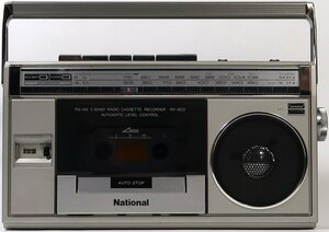 ナショナル, ラジオカセットレコーダー, RX-1820, 中古, 難あり