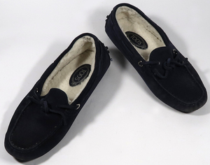 TOD’S, ドライビングシューズ, ネイビー, 35 1/2(22.5cm位), 中古