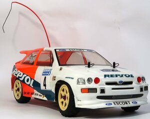 TAMIYA , レプソルフォードエスコートRSコスワース, TA02,FRPシャーシコンバージョン仕様, 中古