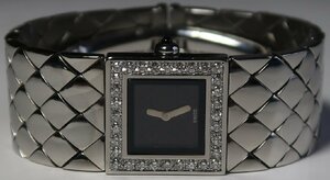 CHANEL, matelasse, after diamond attaching, wristwatch, used 