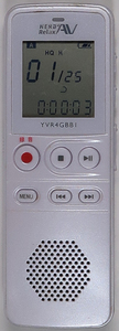 ICレコーダー, YVR4GBBI , 4GB, ホワイト , ヤマダ電機オリジナル , 中古